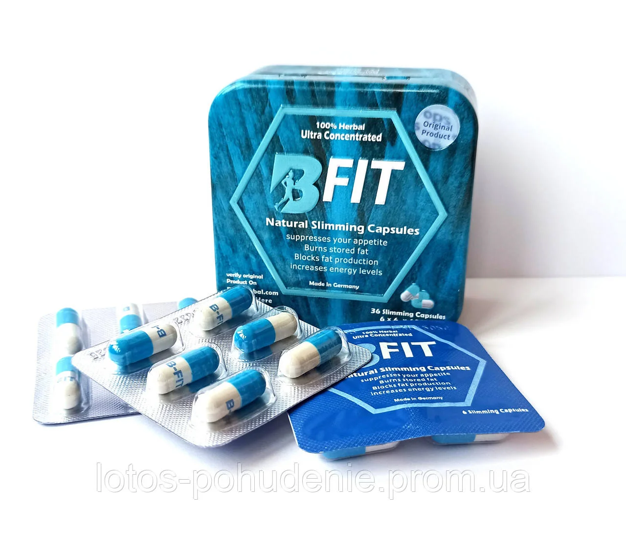 Капсули для схуднення БІ ФІТ 36 капсул B FIT 100% Herbal Ultra Concentrated