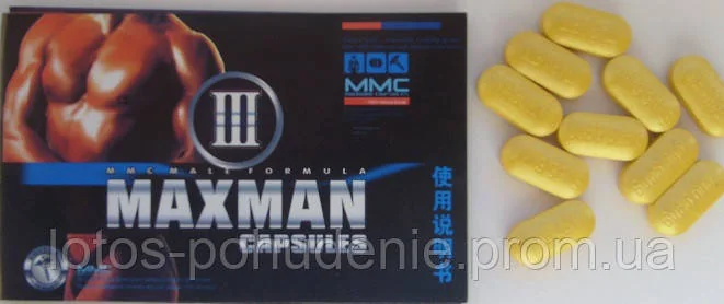 Таблетки для підвищення потенції МаксМен Maxman