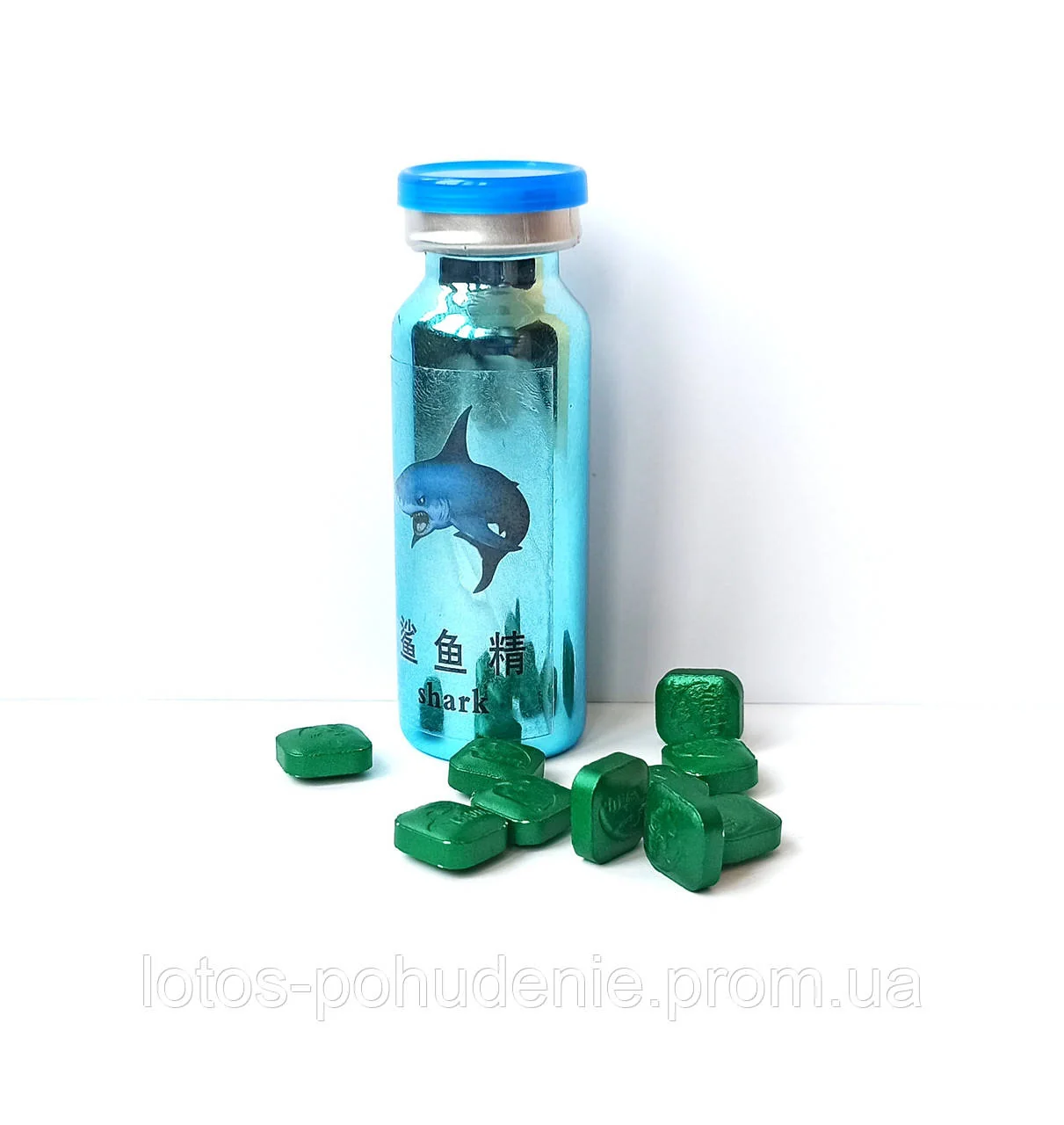 Таблетки для підвищення потенції SHARK ESSENCE ЕСЕНЦІЯ АКУЛИ 19800 мг.