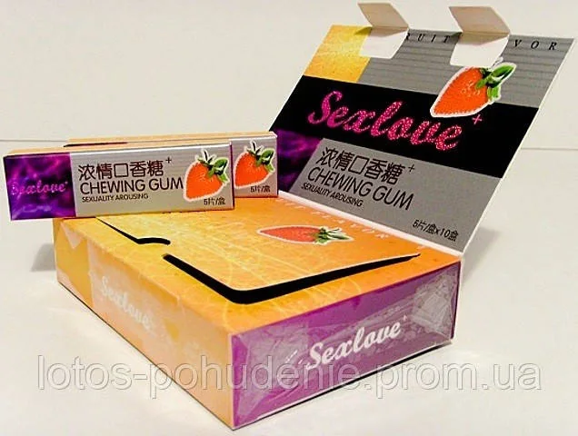 Збуджувальна жувальна гумка для жінок Sex Love+